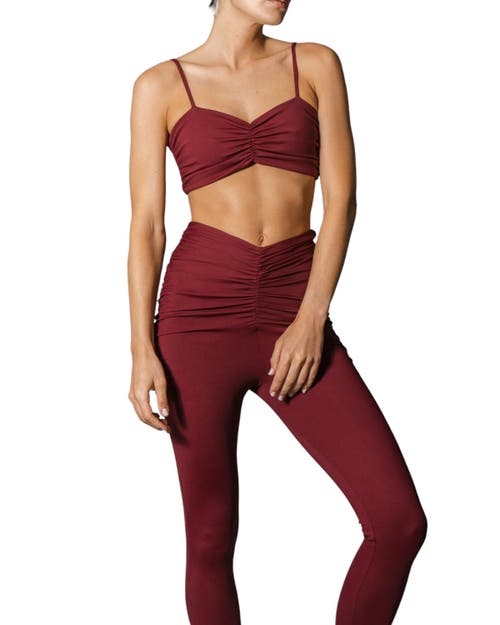 Port De Bras Ariadne Legging In Burgundy