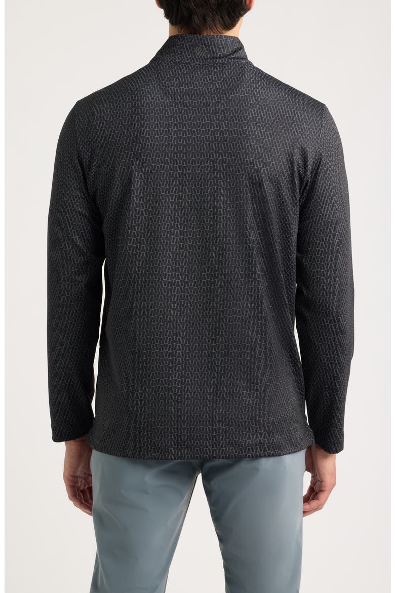 Game Day XC+™ Goal Post Print Quarter Zip Pullover, Alternate, color, BLACK