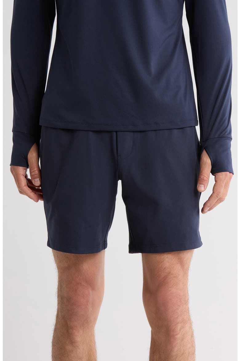 All Day 8-Inch Knit Shorts, Main, color, NAVY ECLIPSE