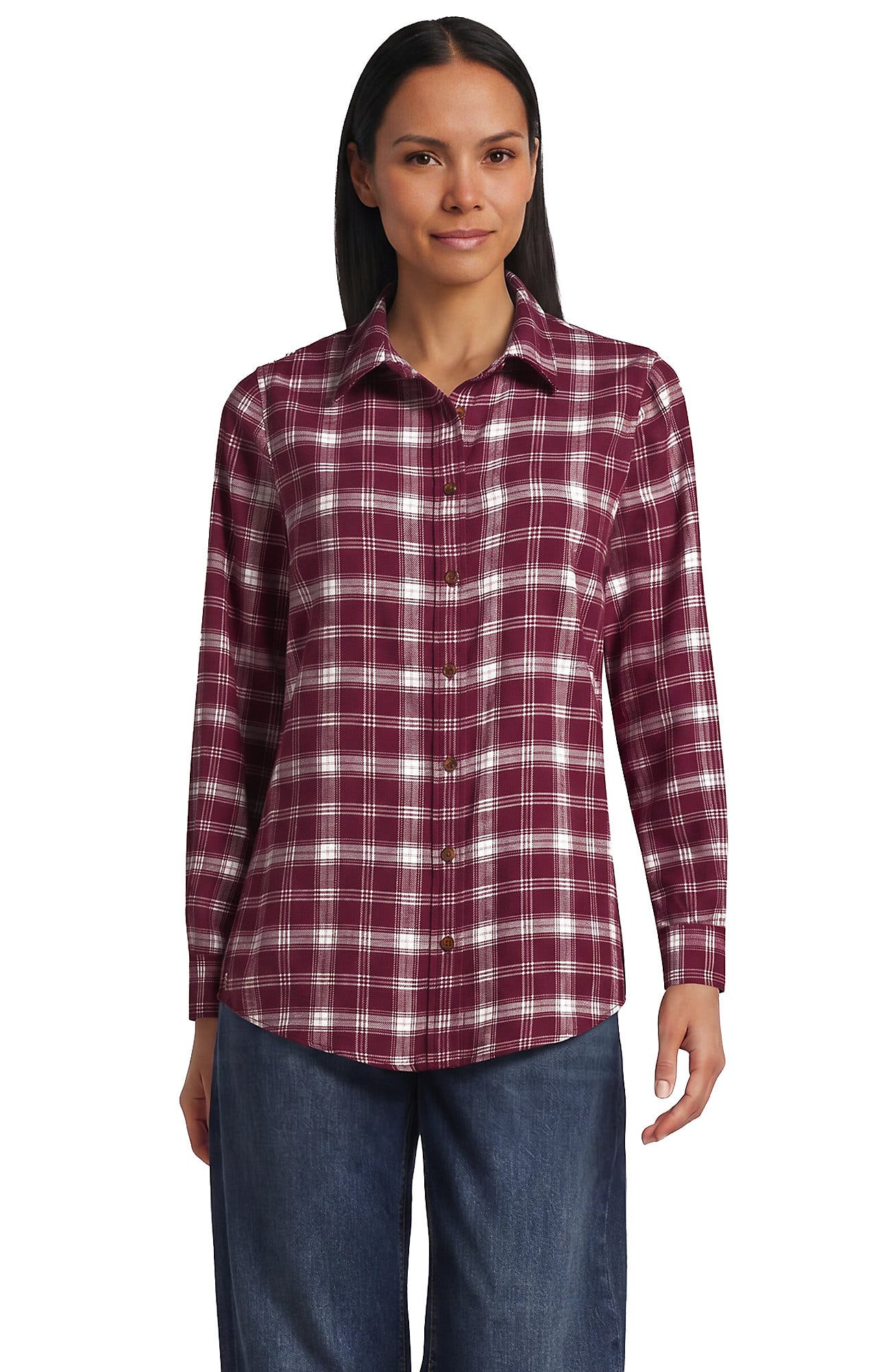 Rich Burgundy/Ivory Plaid