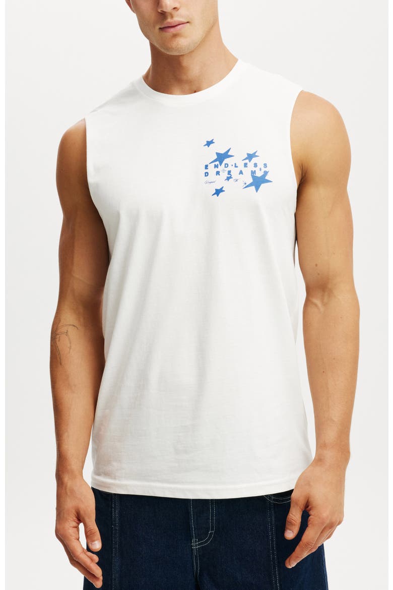 Men's Graphic Muscle, Main, color, Vintage White Art Of Luxury