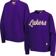 DKNY SPORT Women's DKNY Sport Purple Los Angeles Lakers Regina Raglan Pullover Sweatshirt