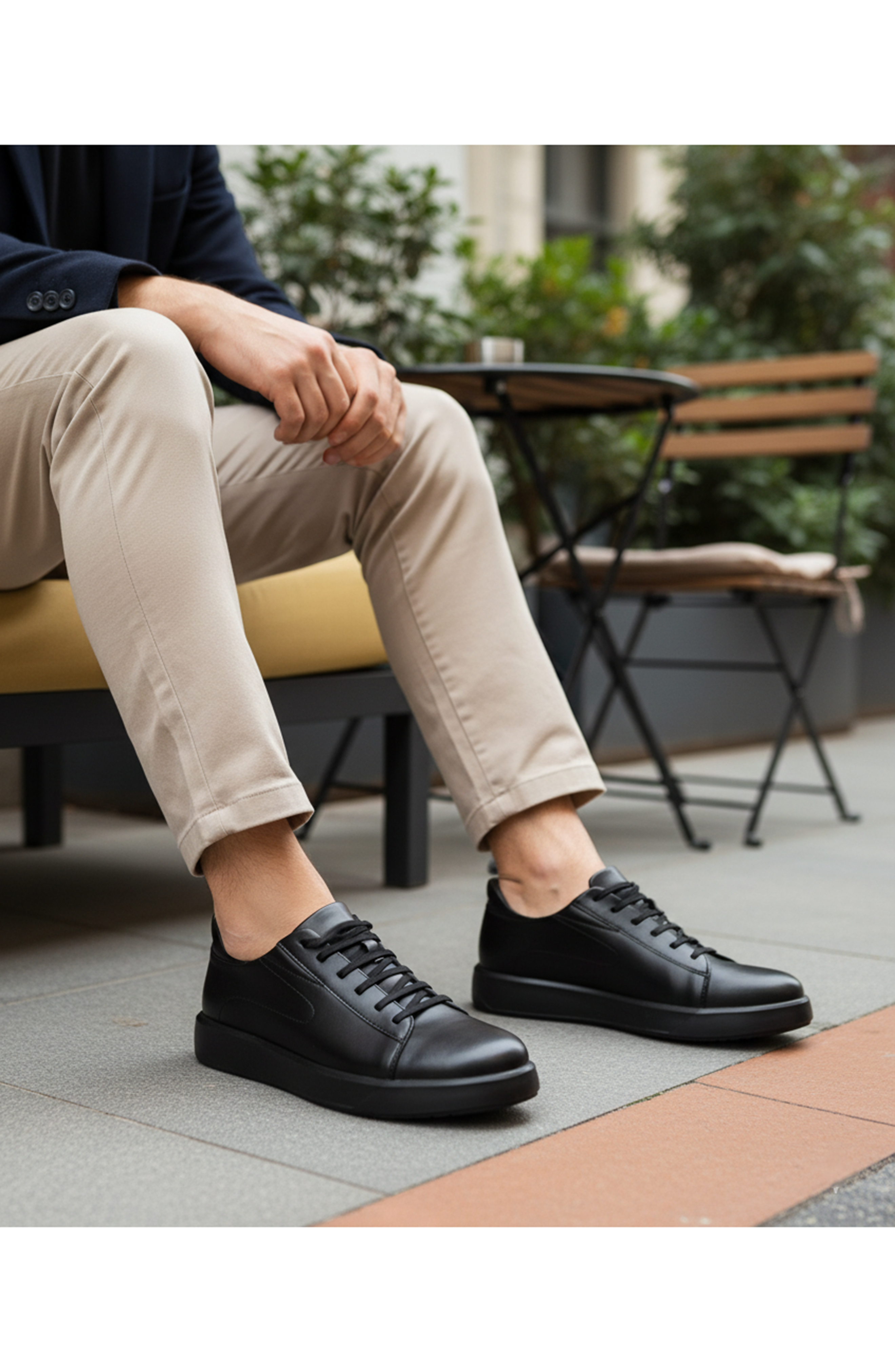 Marc Joseph New York River St Hands-Free Slip On Technology Leather Fashion Sneakers, Alternate, color, Black Napa Leather