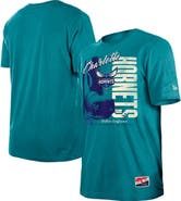 New Era Men's New Era  Teal Charlotte Hornets Distressed Throwback Vintage Color Pack T-Shirt