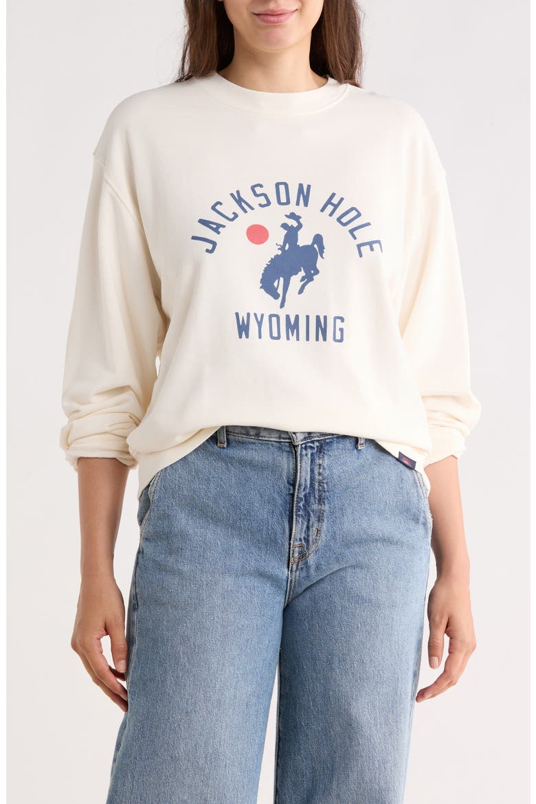 Jackson Hole Graphic Sweatshirt, Main, color, SOLAR WHITE