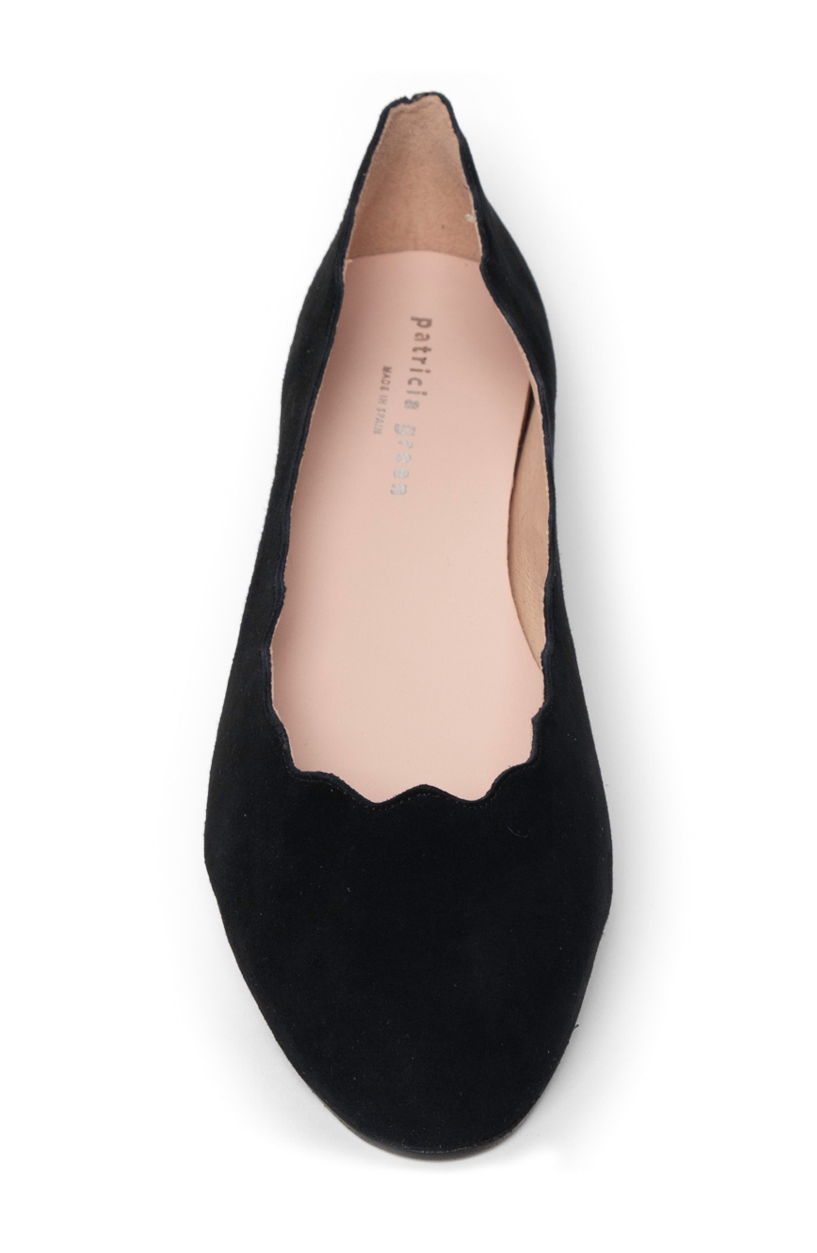 Palm Beach Ballet Flat, Alternate, color, BLACK SUEDE