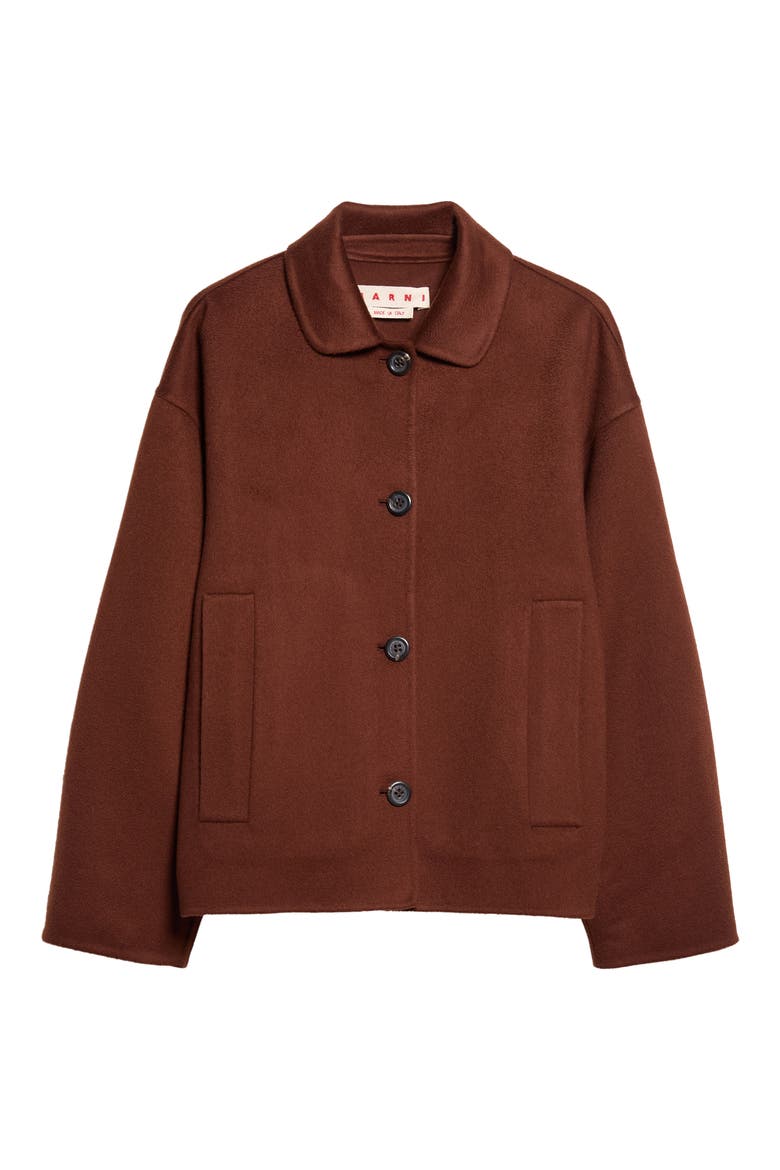 Wool & Cashmere Double Face Jacket, Main, color, 00M40 MARRONE