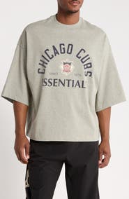 Fear of God Essentials x MLB Chicago Cubs Merch Cotton Graphic T-Shirt