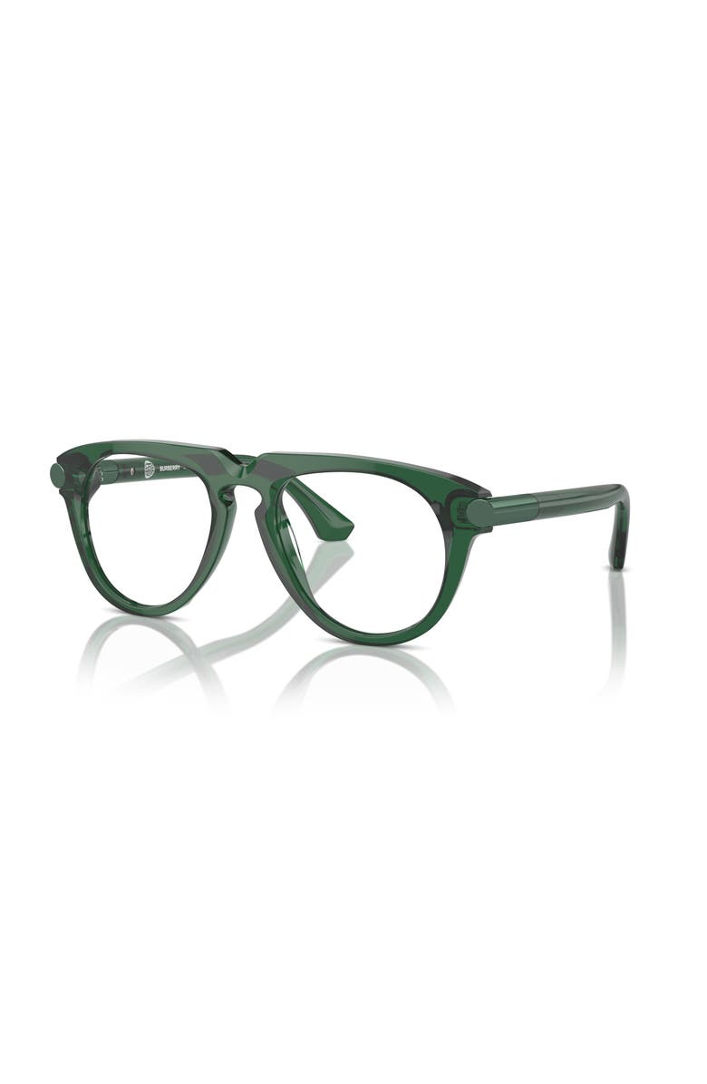Burberry 51mm Pilot optical glasses, Main, color, Green