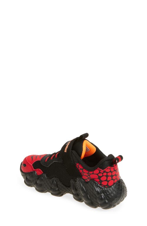 Skechers Kids' Skech-o-saurus Light-up Sneaker In Red/black