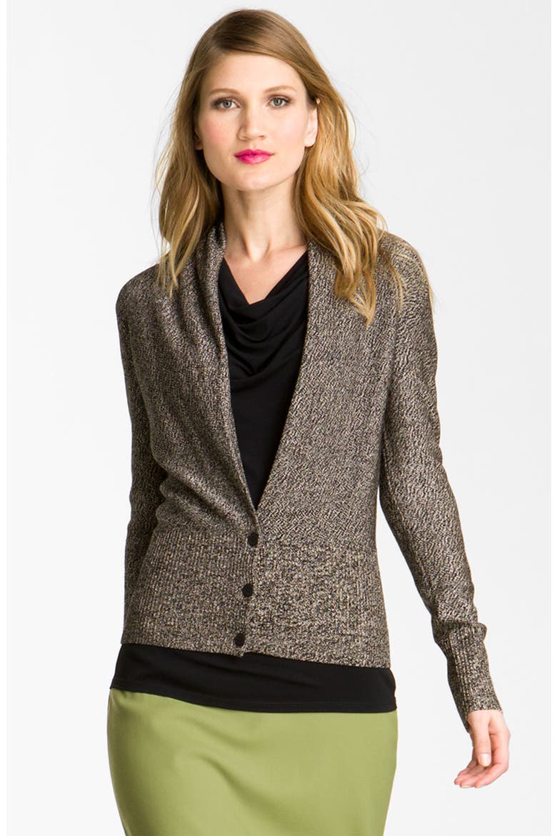 'Panthere' Cardigan, Main, color, BLACK MULTI