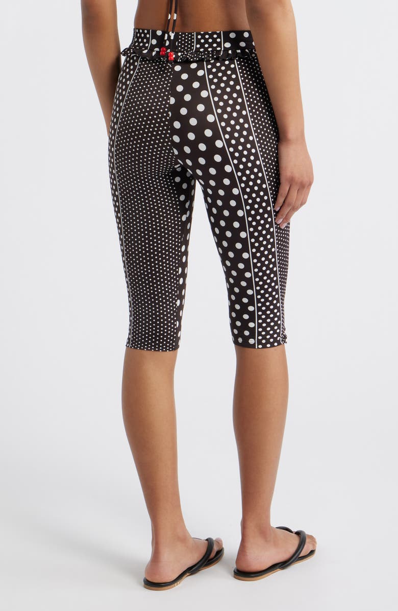 Damson Madder Mixed Print Capri Pants, Alternate, color, Black/ White Multi