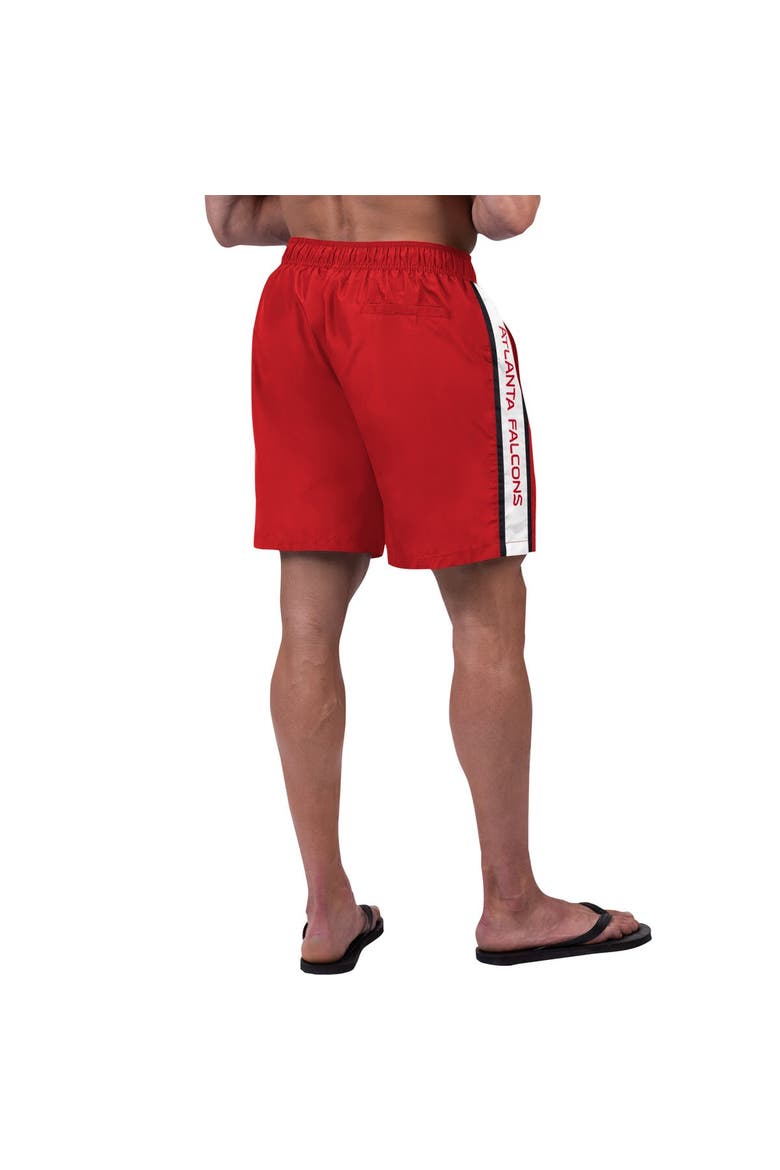 Men's G-III Sports by Carl Banks Red Atlanta Falcons Streamline Volley Swim Shorts, Alternate, color, Red