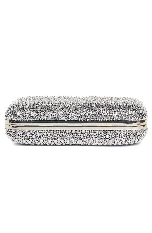 Alexander Mcqueen Mcqueen T-bar Box Clutch In Silver/black