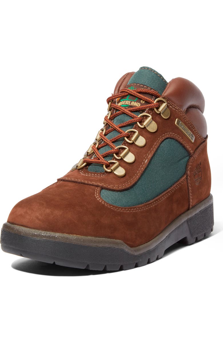 Timberland Kids' Field Mixed Media Boot, Alternate, color, Dark Brown
