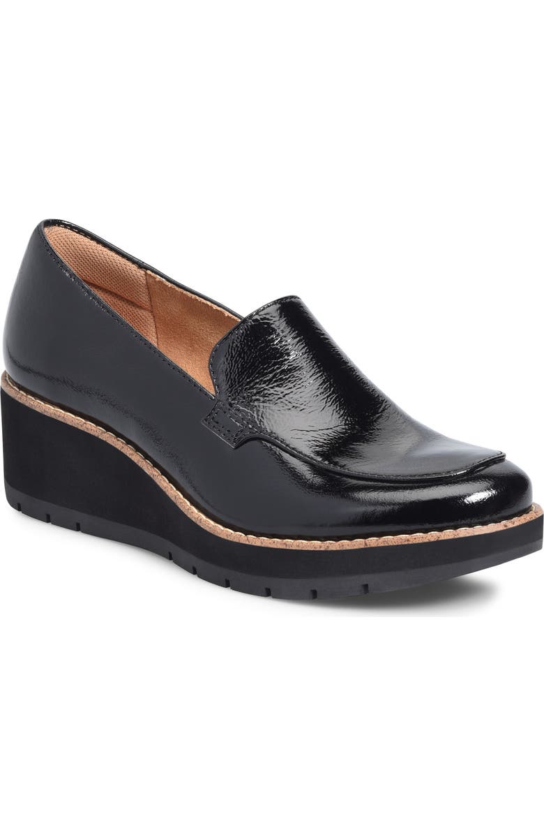 Comfortiva Farland Wedge Loafer, Main, color, Black Patent