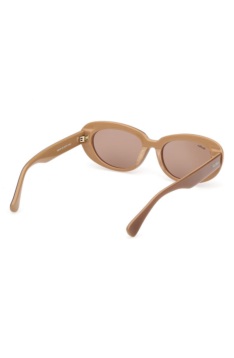 Max Mara 53mm Oval Sunglasses, Alternate, color, 