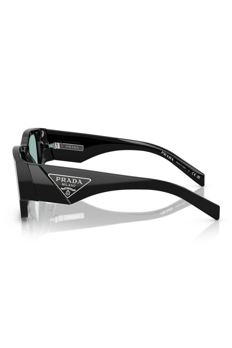 54mm Square Sunglasses, Alternate, color, BLACK GREEN