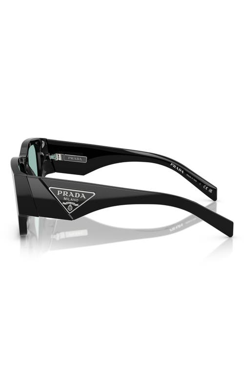 Shop Prada 54mm Square Sunglasses In Black Green