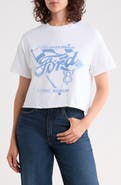 Junk Food Ford Flag Crop Cotton Graphic T-Shirt