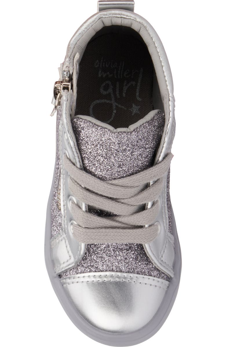 OLIVIA MILLER Kids' Toddler Sneaker, Alternate, color, Silver
