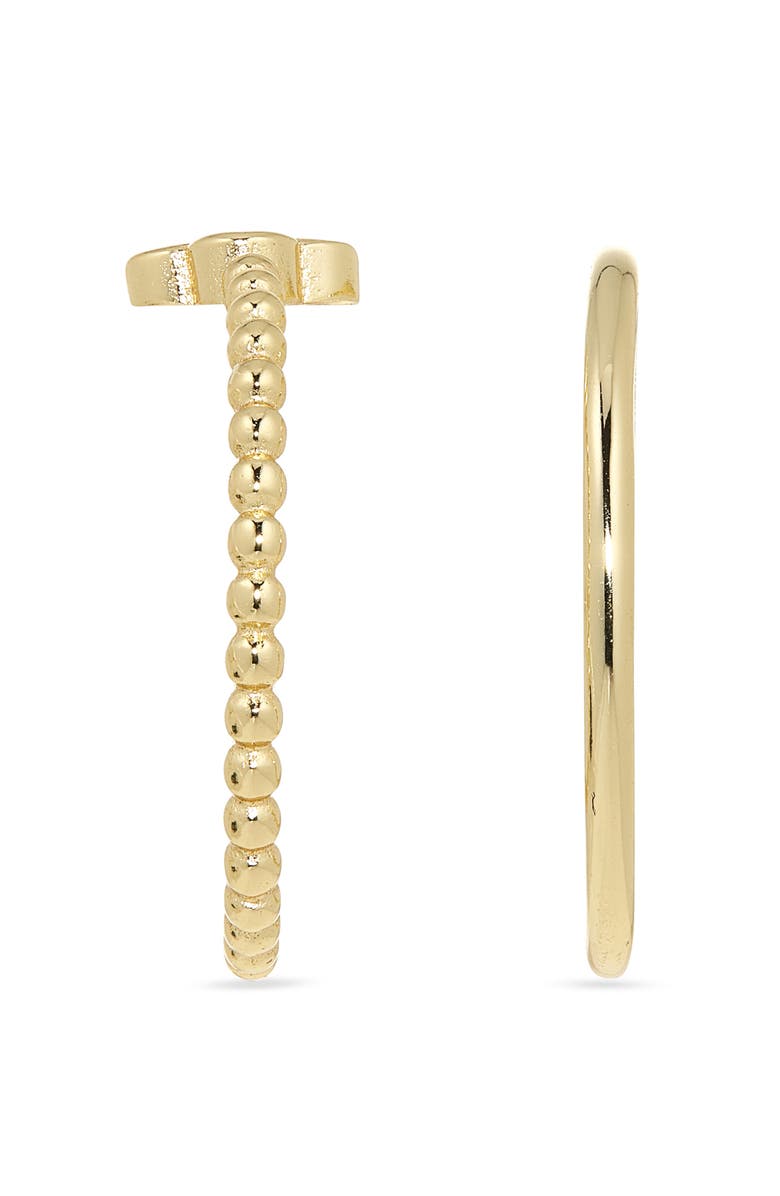 ARGENTO VIVO Set of 2 Clover Stacking Rings, Alternate, color, Gold