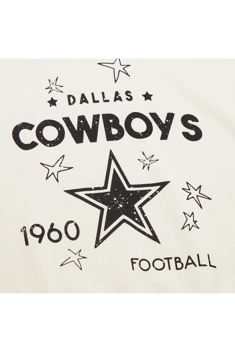 Women's Mitchell & Ness Cream Dallas Cowboys Plus Size Shooting Star Sweatshirt, Alternate, color, Cream