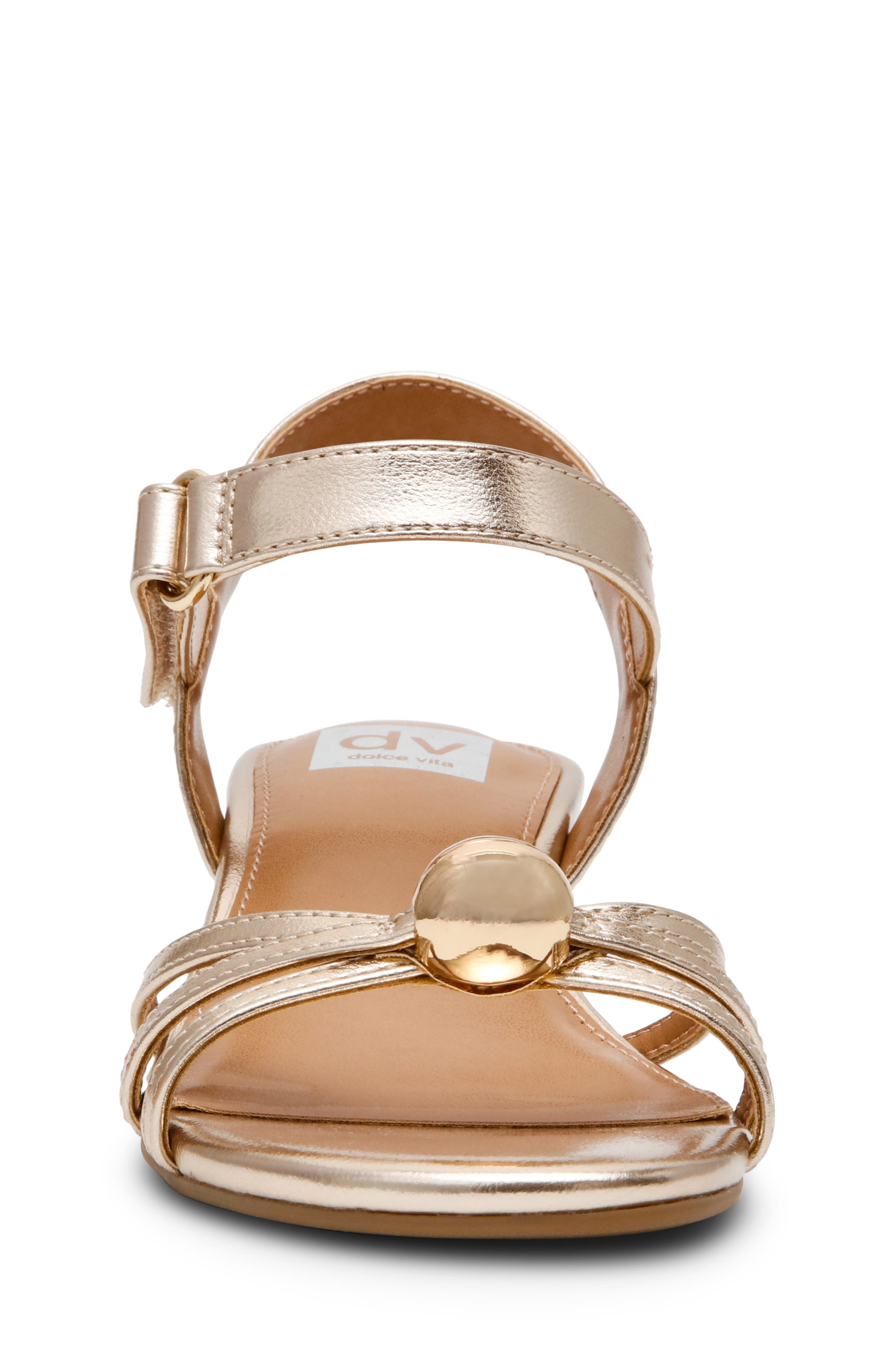 Kids' Gloreah Ankle Strap Sandal, Alternate, color, GOLD