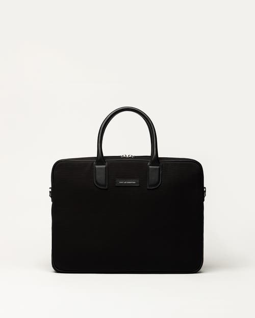 Want Les Essentiels De La Vie Want Les Essentiels Lesage Organic Cotton Canvas Computer Bag In Black