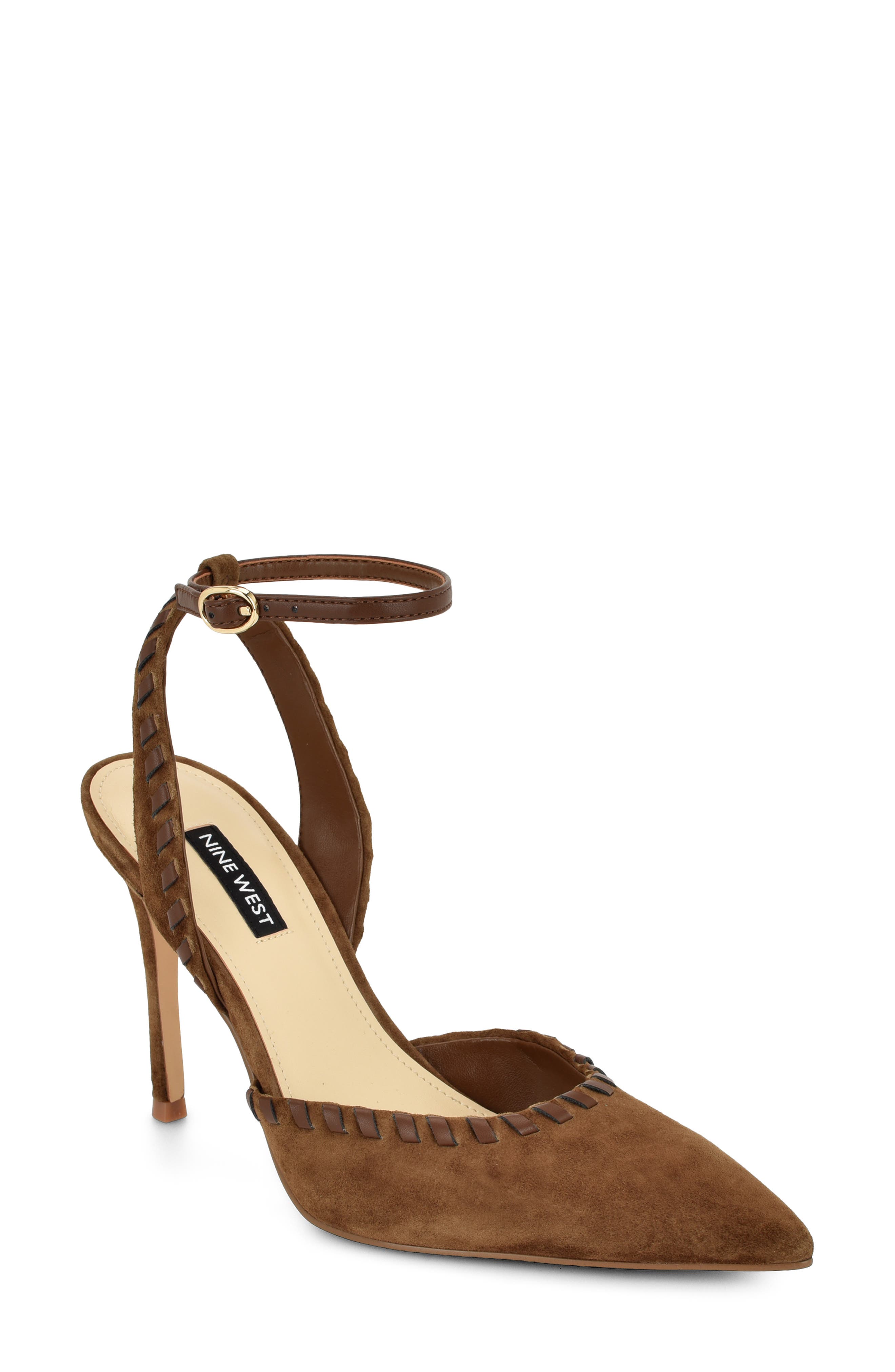 Kenedy Ankle Strap Pump, Main, color, MEDIUM BROWN