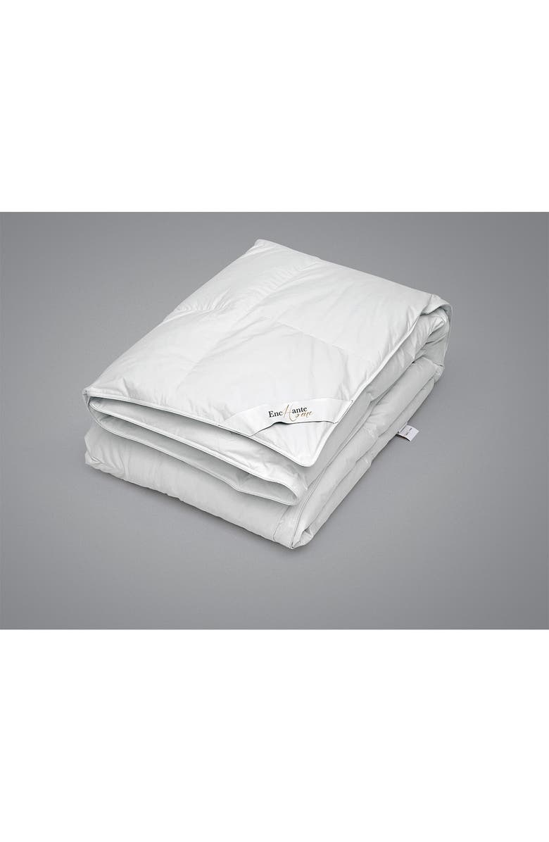 DePera Luxury European Down Queen Size Comforter - White, Main, color, 