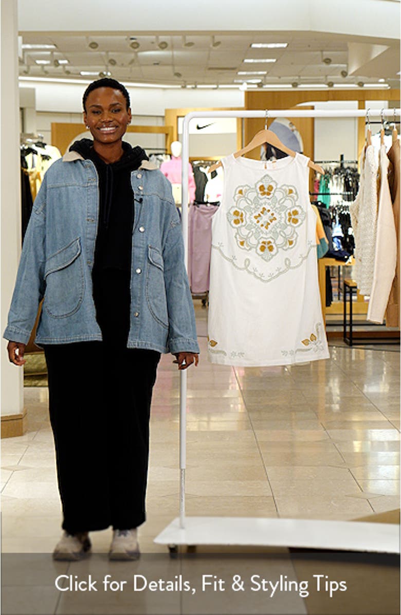 Electric Garden Embroidered Minidress, sales video thumbnail