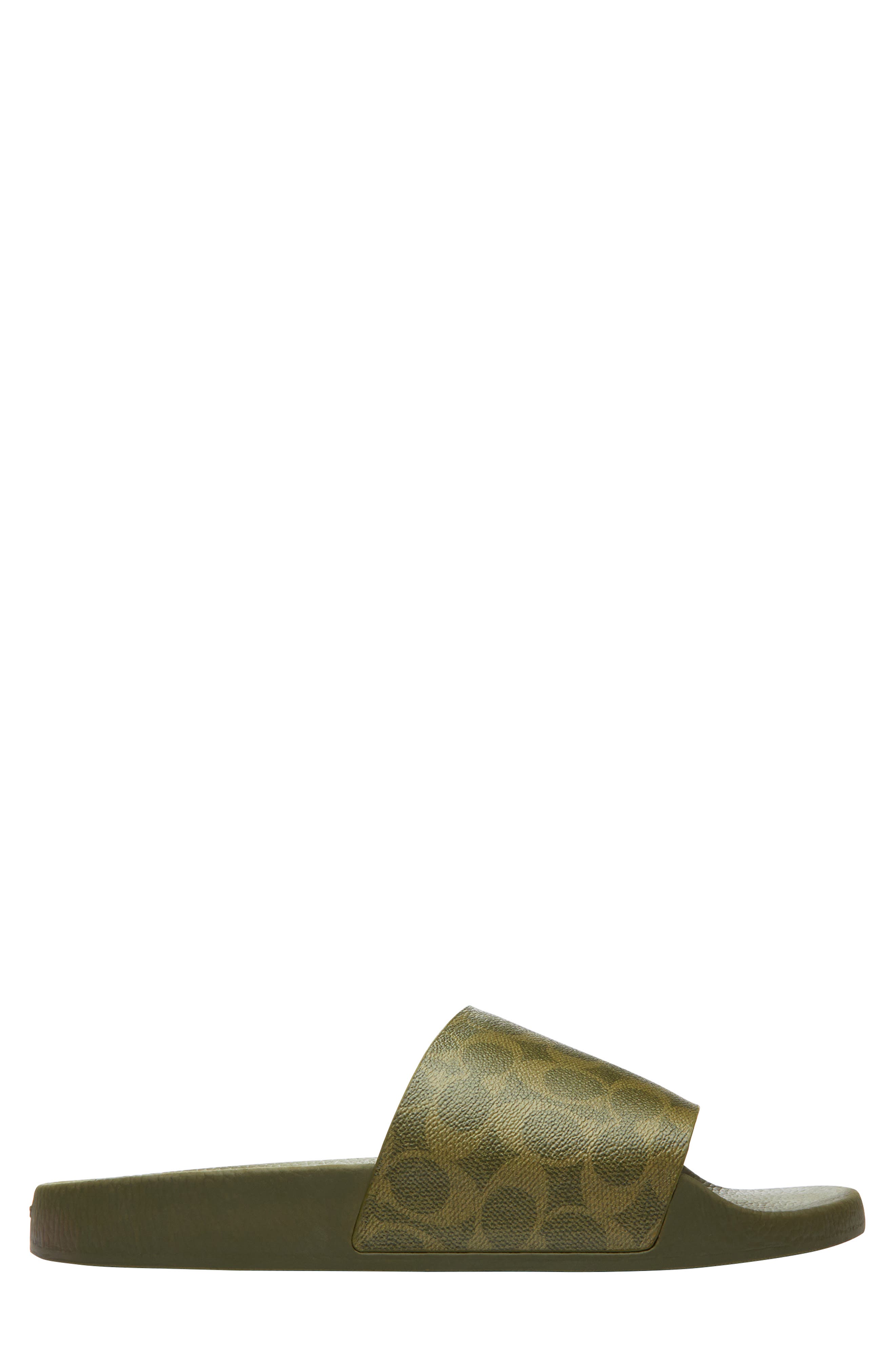 Signature Slide Sandal, Alternate, color, OLIVE.