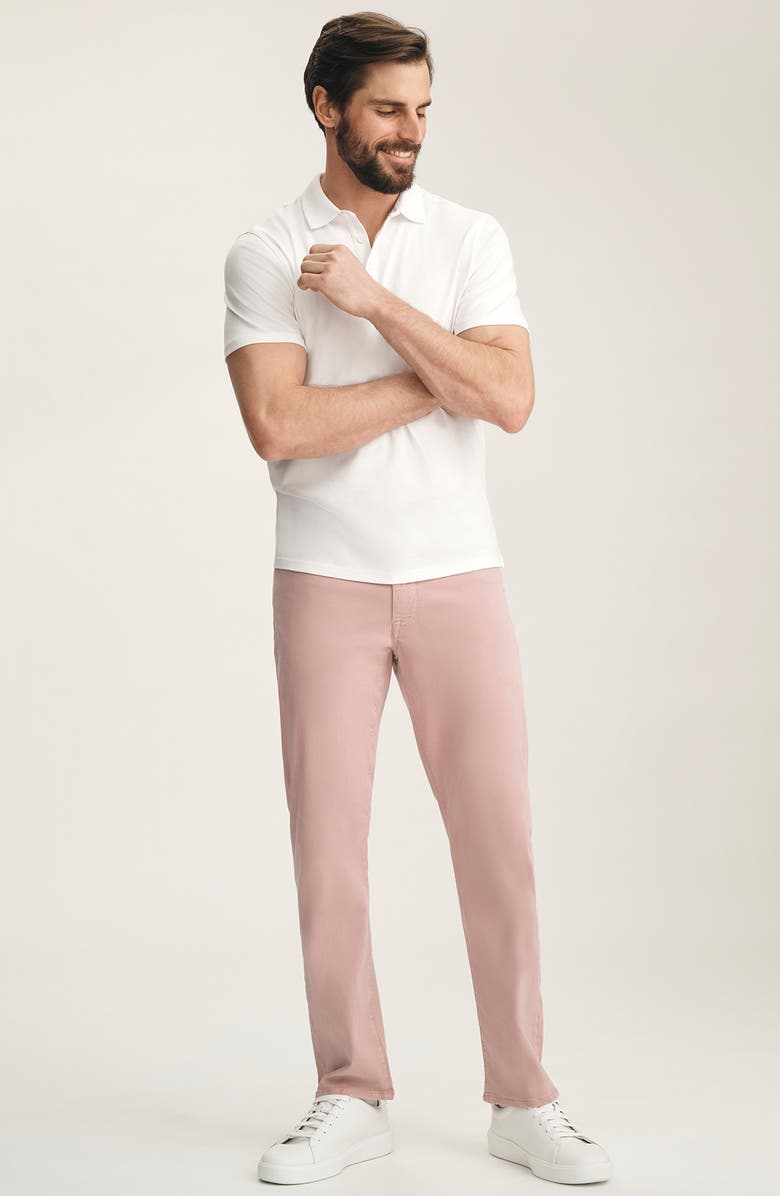 34 Heritage Courage Stretch Twill Straight Leg Pants, Alternate, color, Pink Twill