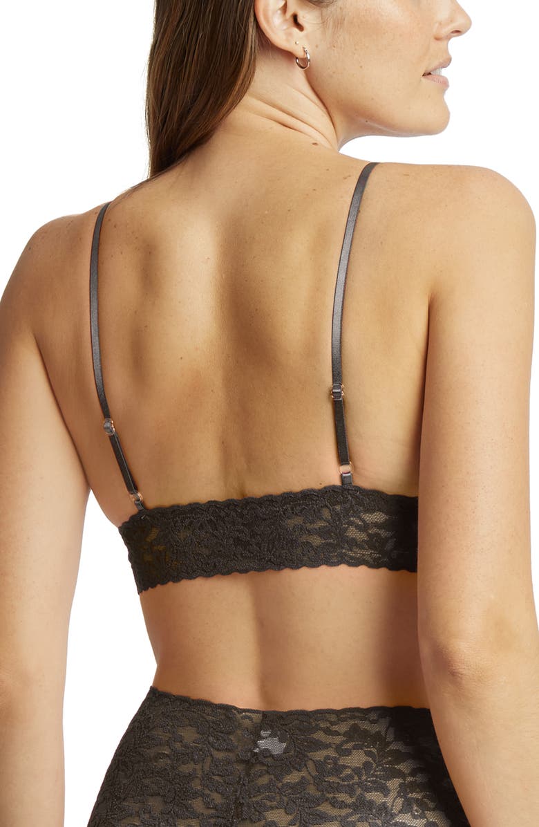 Hanky Panky Signature Lace Padded Bralette, Alternate, color, Granite