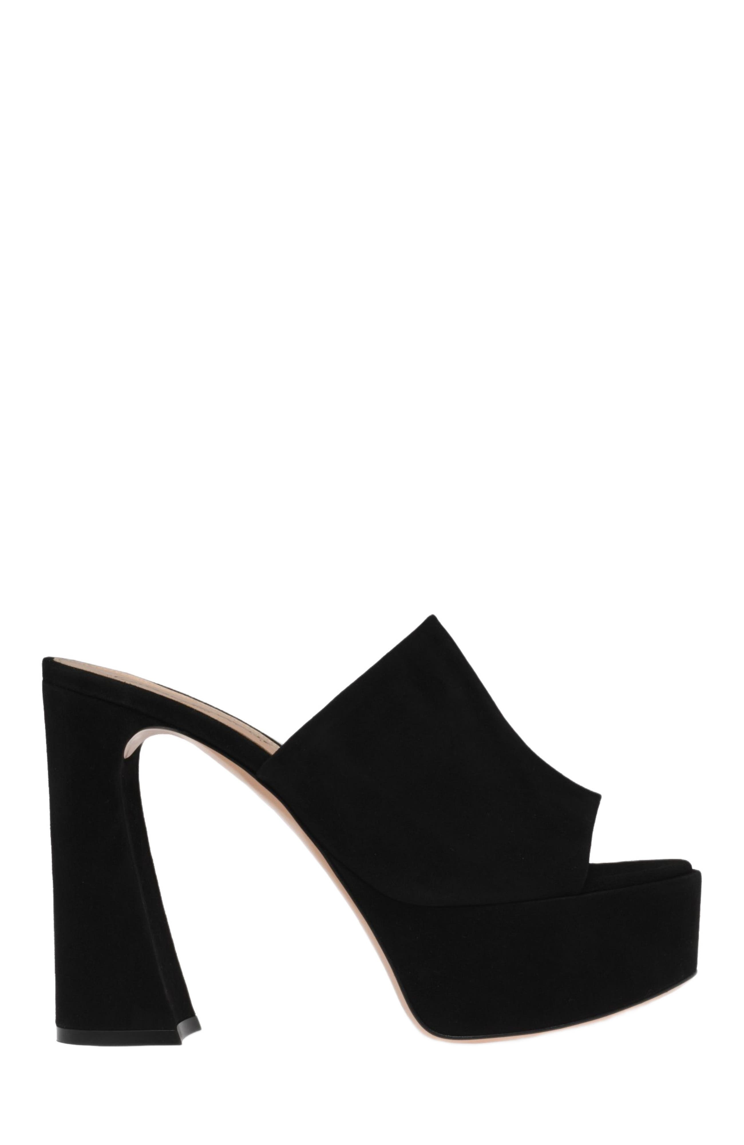 Gianvito Rossi Holly Mule, Main, color, Black Suede