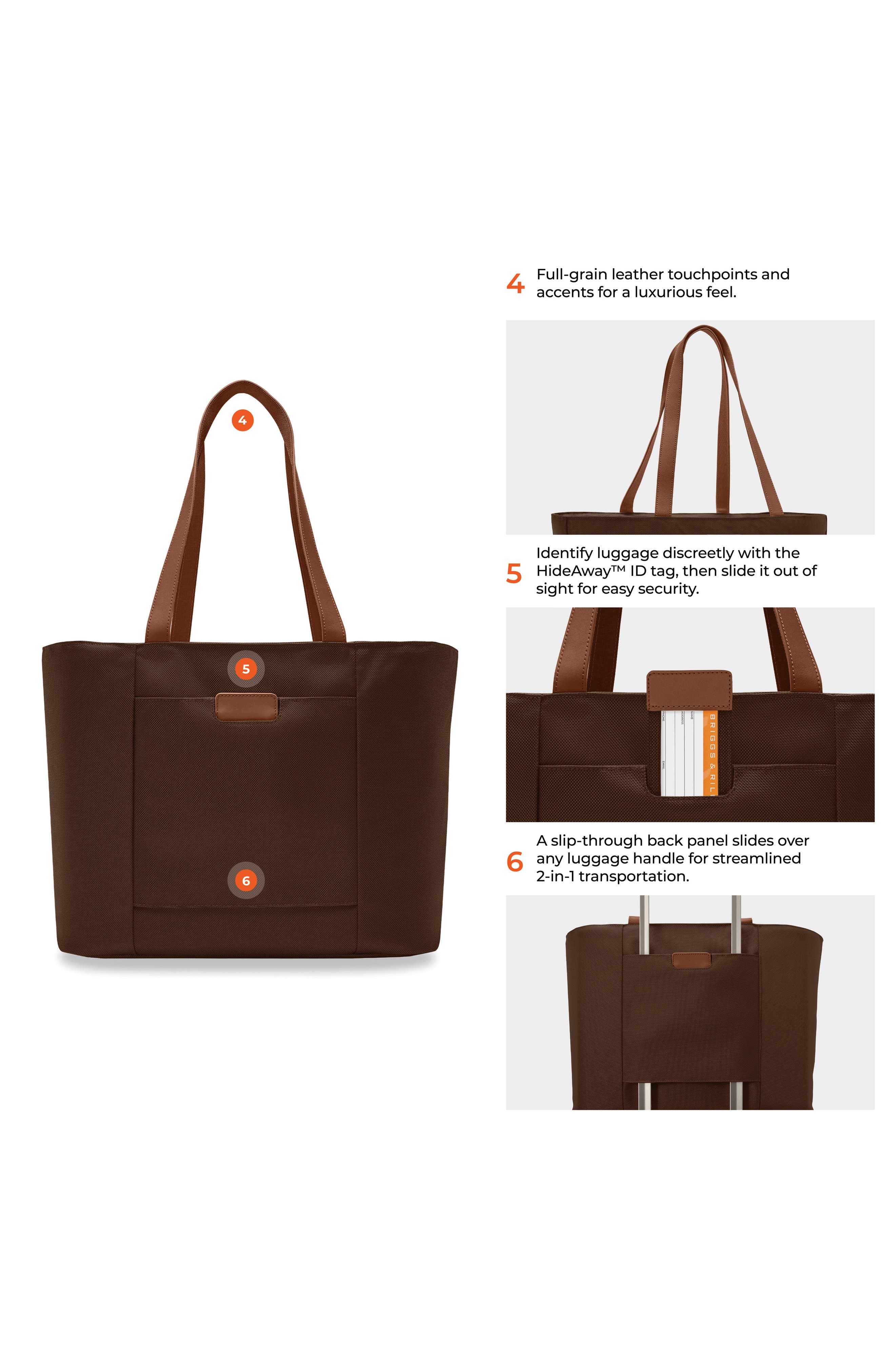 Baseline Traveler Tote Bag, Alternate, color, CHOCOLATE