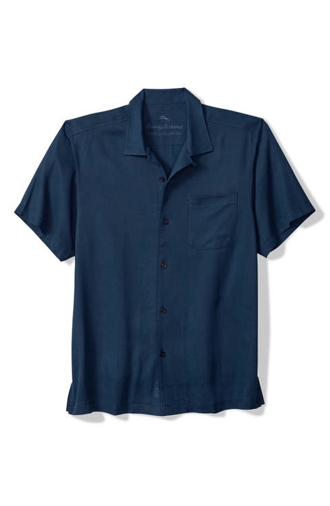 Harbor Luxe Silk Camp Shirt (Big & Tall)
