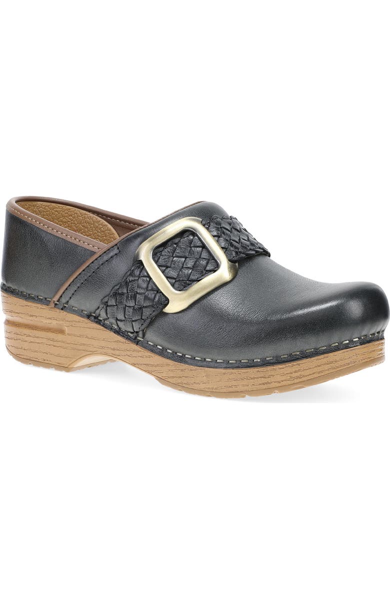 Dansko Pro Braided Clog, Main, color, Black