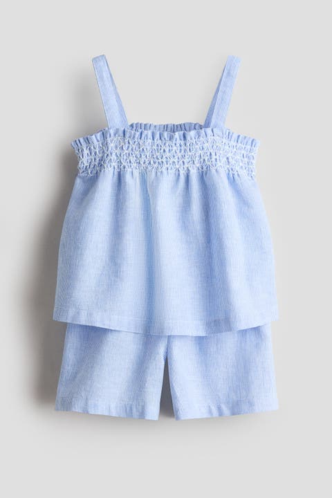 2-piece linen-blend set