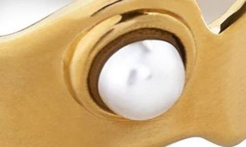Monica Vinader Capri Freshwater Pearl Stacking Ring In Neutral