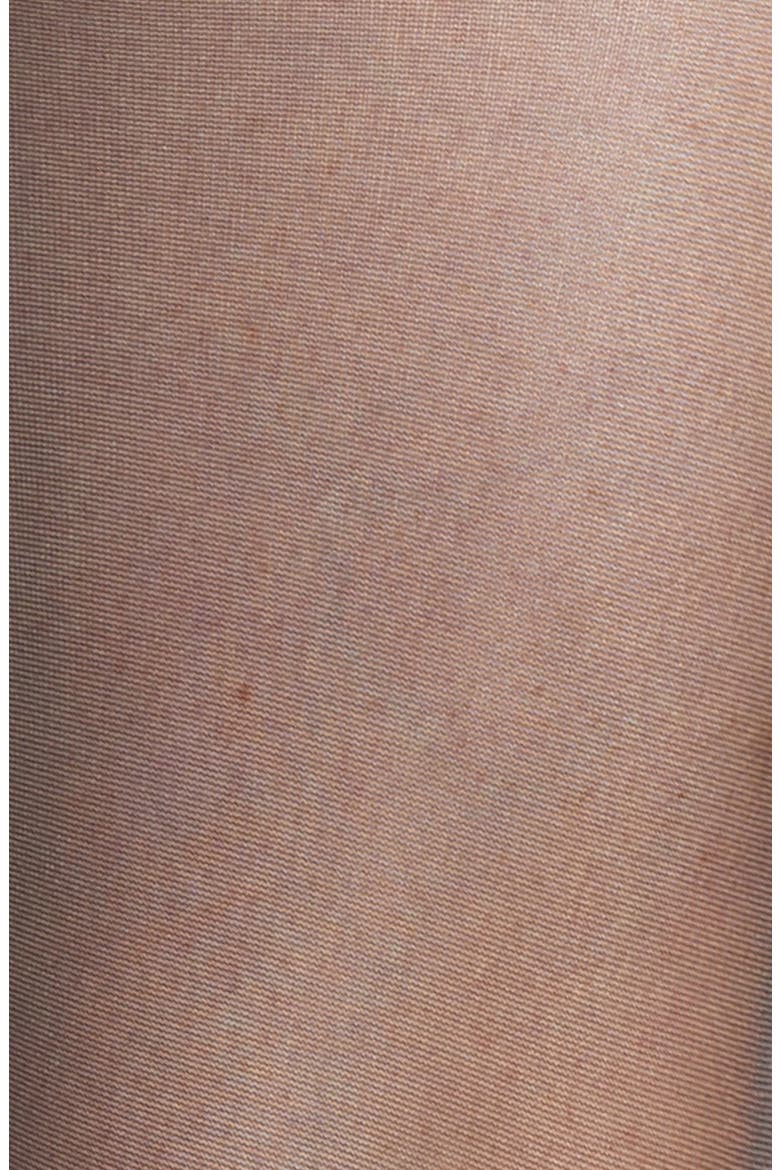 'Pure Matt 20' Stay-Up Stockings, Alternate, color, BLACK