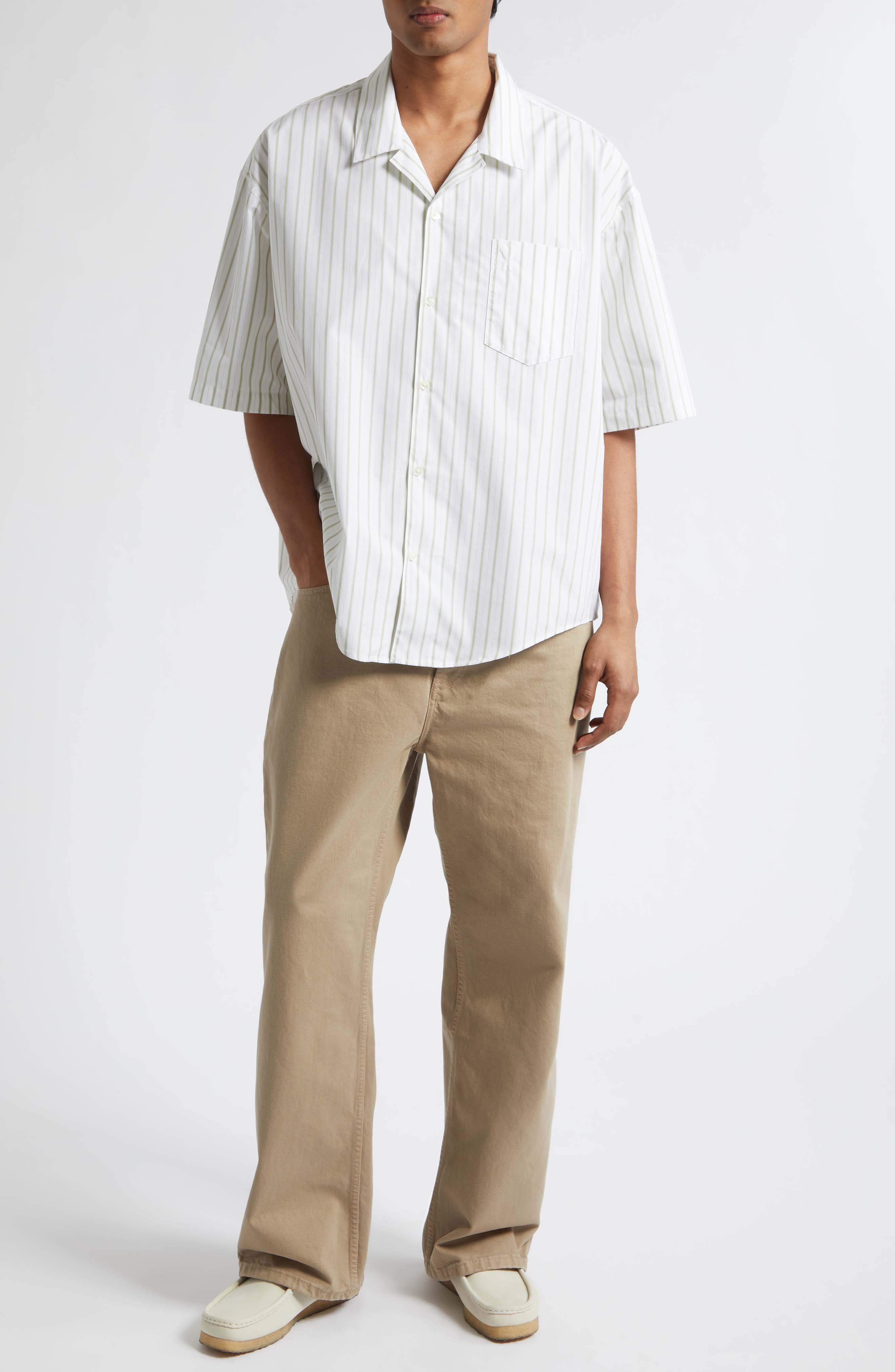 Ami de Coeur Stripe Boxy Camp Shirt - image 2