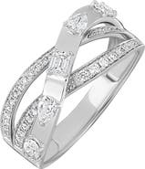 Bony Levy Maya 18k Gold Diamond Crisscross Ring