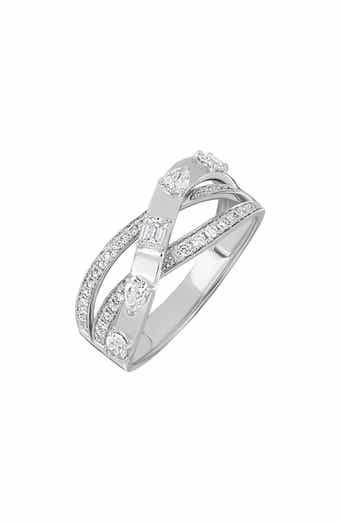 Maya 18k Gold Diamond Crisscross Ring