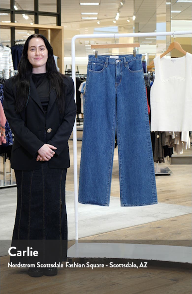 Selena High Waist Organic Cotton Wide Leg Jeans, sales video thumbnail