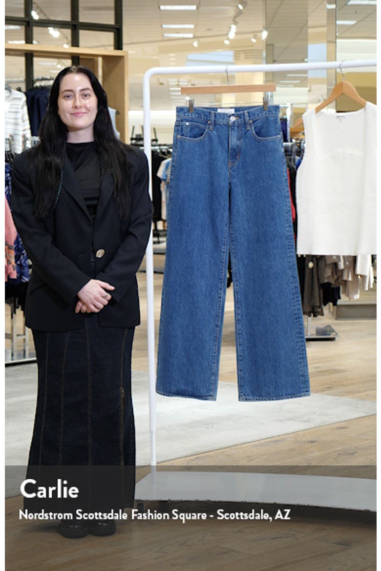 Selena High Waist Organic Cotton Wide Leg Jeans video