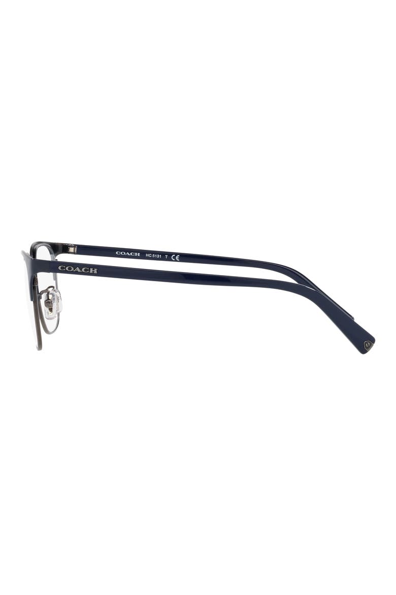 51mm Round Optical Glasses, Alternate, color, NAVY / GUNMETAL / DEMO LENS