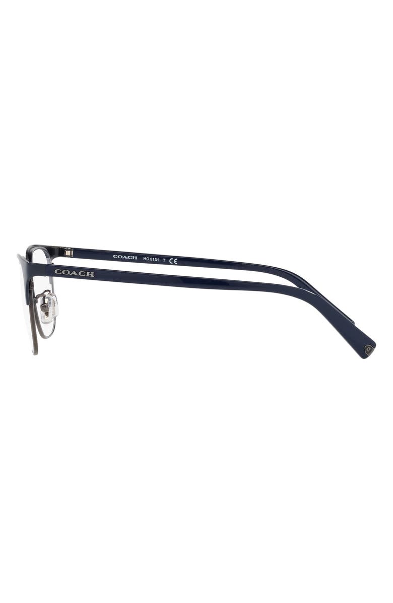 COACH 51mm Round Optical Glasses, Alternate, color, 