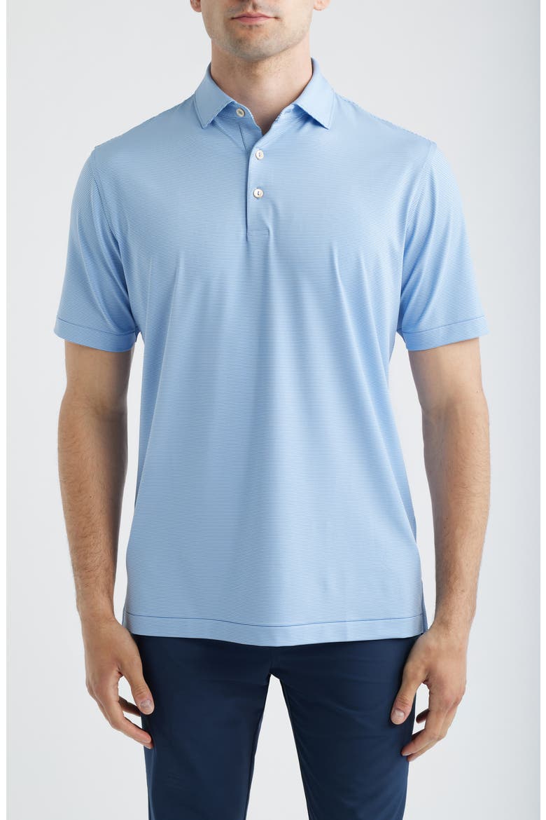 Eason Performance Jersey Golf Polo, Main, color, HYPER BLUE